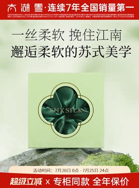 太湖雪100%桑蚕丝真丝发圈大肠发圈头饰发绳礼盒装