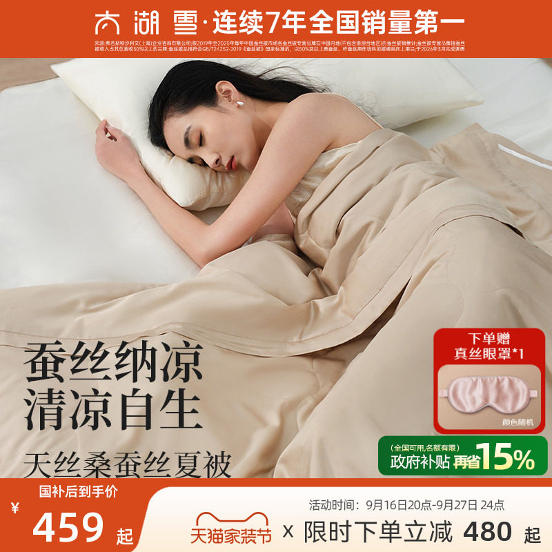 太湖雪100%桑蚕丝填充夏被图片