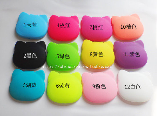 韩国美容化妆镜可爱卡通造型随身镜 便携小巧补妆镜 镜子