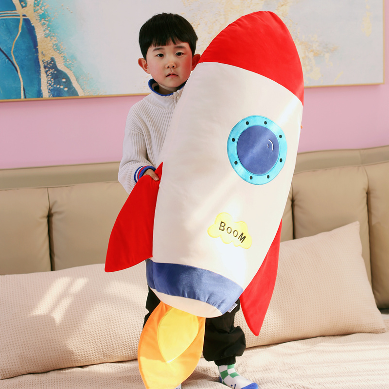 火箭毛绒玩具睡觉抱枕儿童玩偶