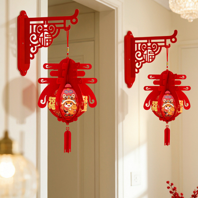 新春贺年装饰灯笼学校班级门口