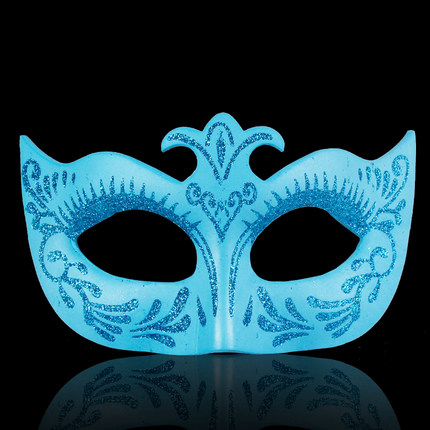 仕彩万圣节威尼斯公主面具化妆舞会面具女派对表演尖头彩绘EVA面