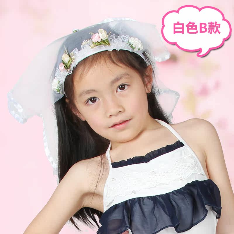 仕彩六一儿童装扮用品发箍发卡女童婚纱新娘花童配饰头饰花圈花环