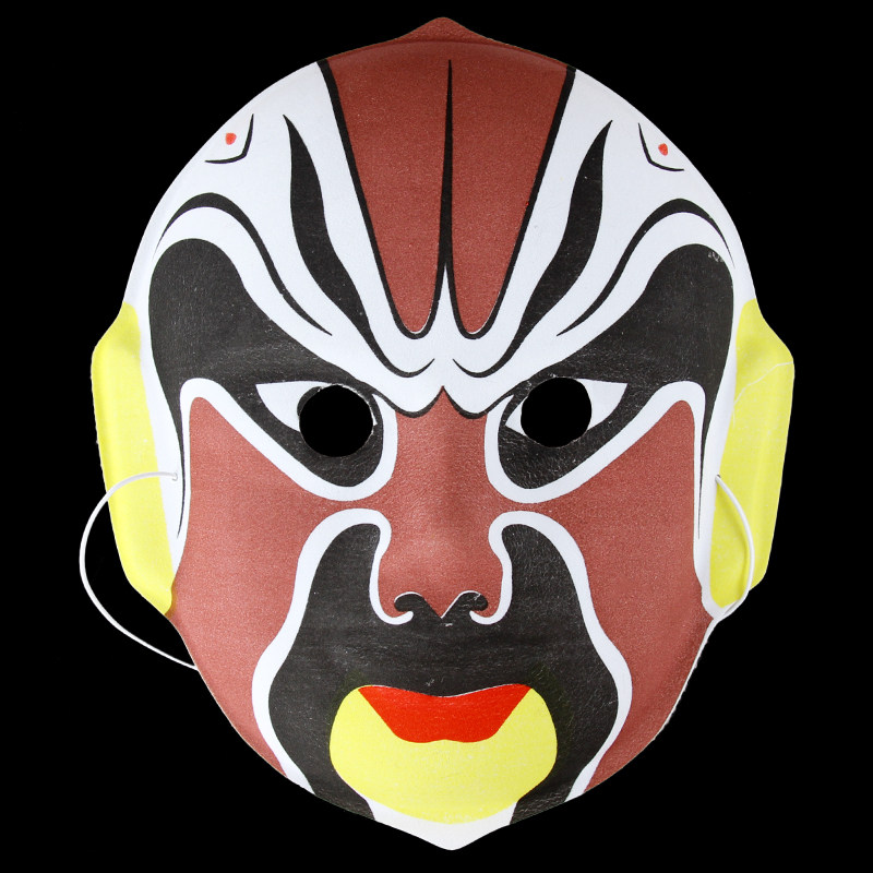 仕彩儿童面具京剧脸谱面具男全脸纸浆变脸表演面具装饰挂件面具