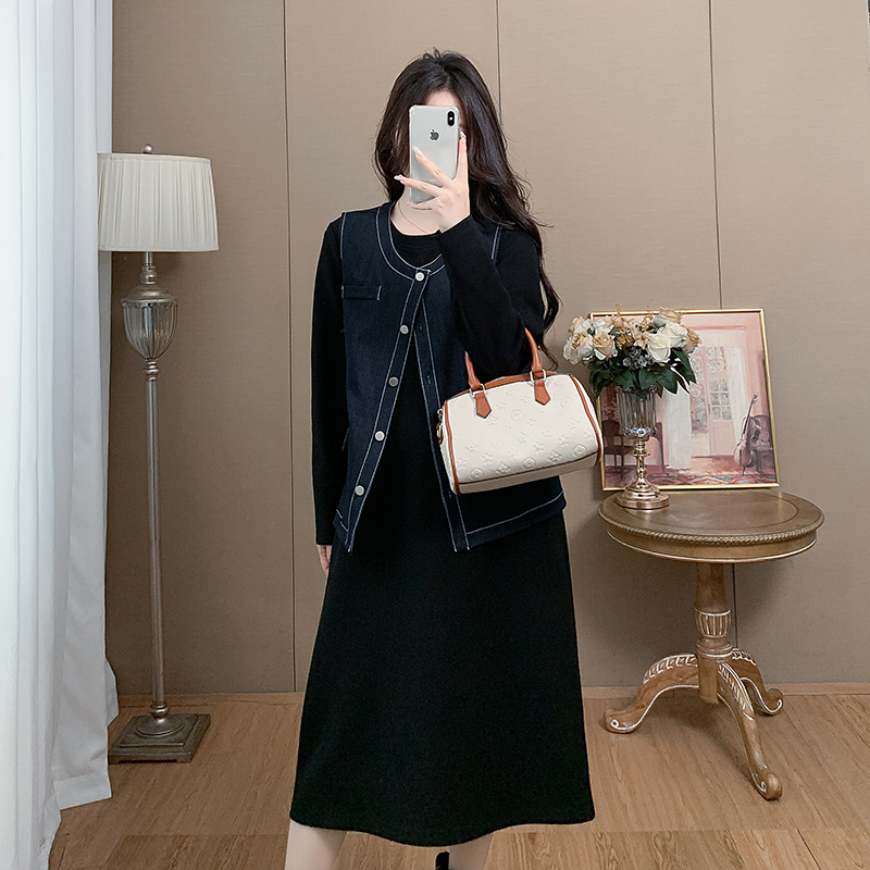 米莲物语卫衣裙两件套大码女装