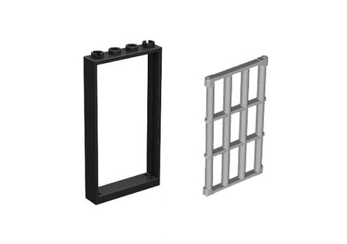 【S牌】1*4*6栏杆 92589+60596 2套 NO.YI42+353