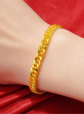 2026新款爆款古法真金色手链送礼