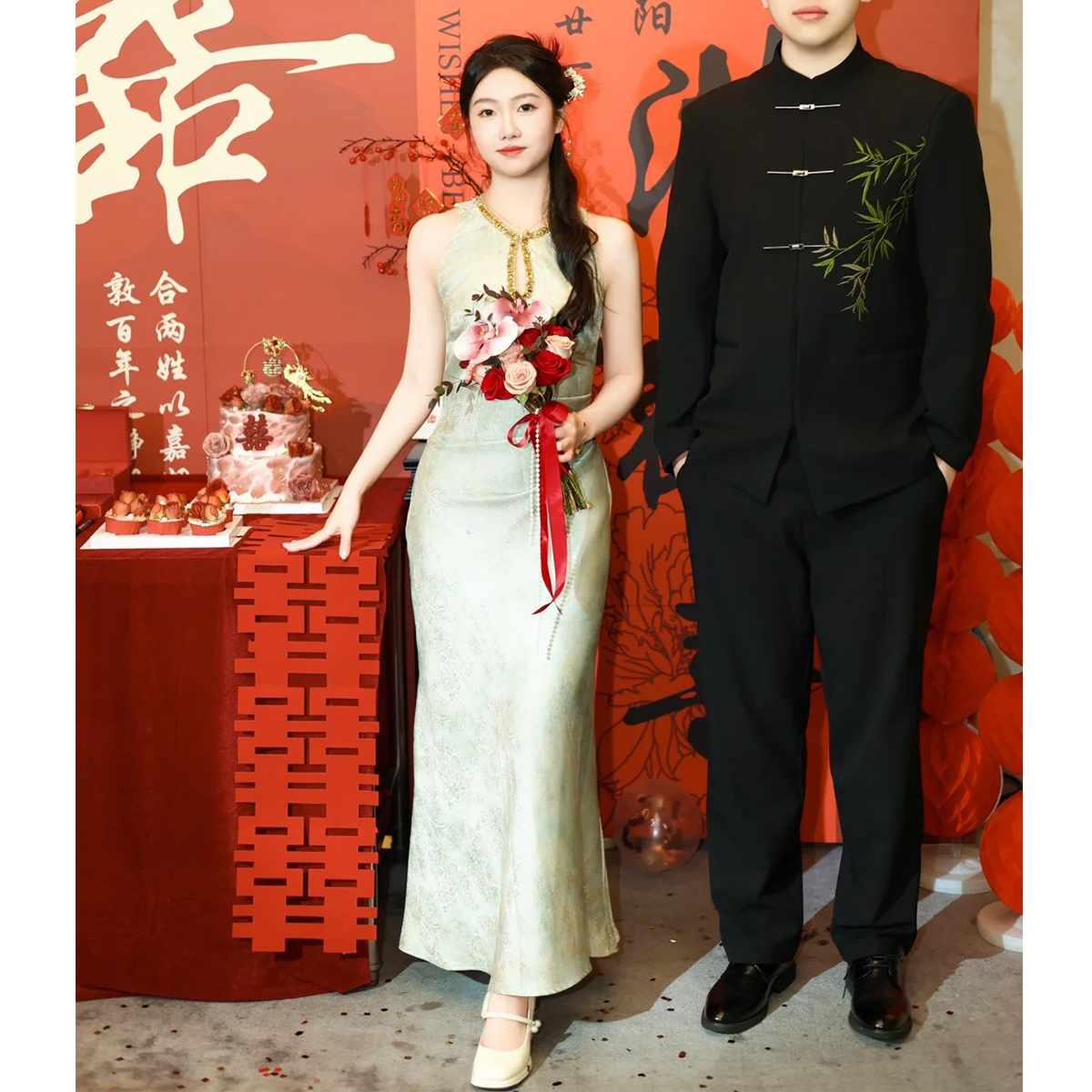 宴会晚礼服设计感轻奢敬酒服新娘显瘦日常可穿连衣裙回门宴订婚服