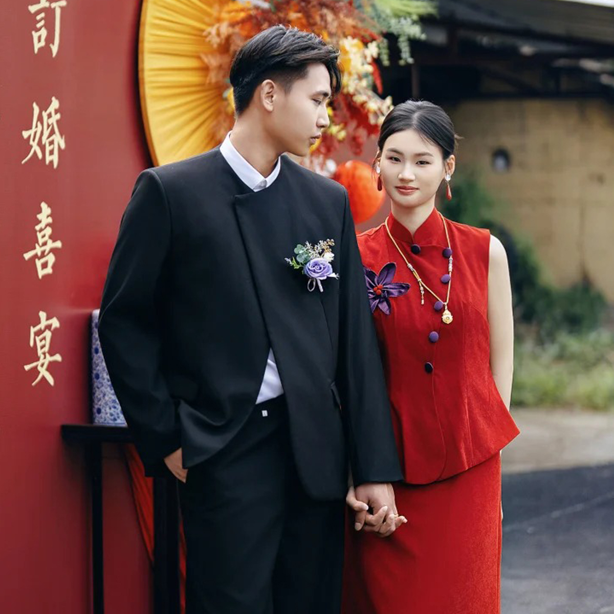 欢喜橙【亦舟】男士休闲西服订婚结婚西装外套成人礼西装青少年