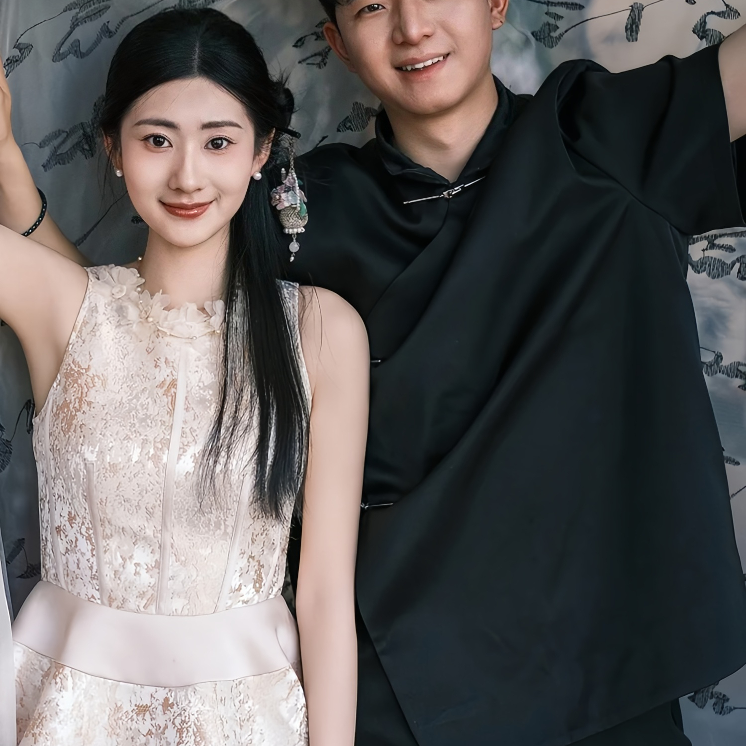 欢喜橙【骁途】男士休闲衬衫短袖冰丝夏季飞机扣高级感订婚领证