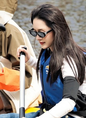 花儿与少年7李沁白鹿明星同款墨镜女高级感防晒防紫外线太阳眼镜