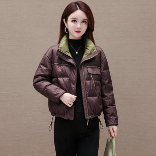 时尚短款气质立领羽绒服女2026冬季新款修身显瘦保暖轻便洋气外套