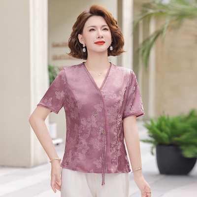 妈妈洋气T恤中年女夏装2026新款