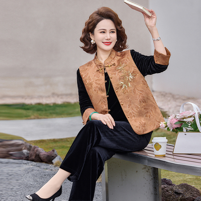 中年妈妈装春季休闲时尚套装