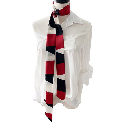 细窄长条尖角ins韩国包小丝巾