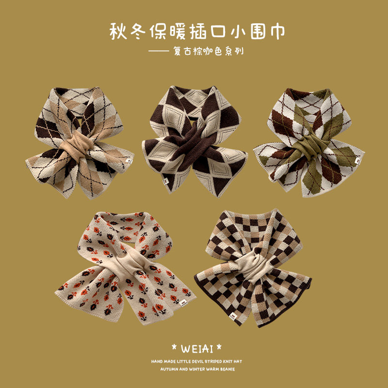 温暖米色系交叉针织小围巾女秋冬季韩版百搭学生保暖毛线围脖懒人,服饰配件/皮带/帽子/围巾,围巾/丝巾/披肩,淘宝优惠券,粉丝福利购,淘宝优惠卷