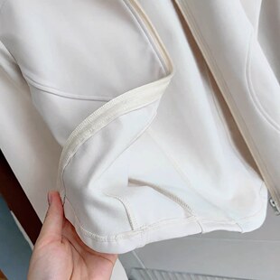 外套春款修身女款运动加绒加厚上衣收腰紧身瑜伽穿搭长袖普拉提