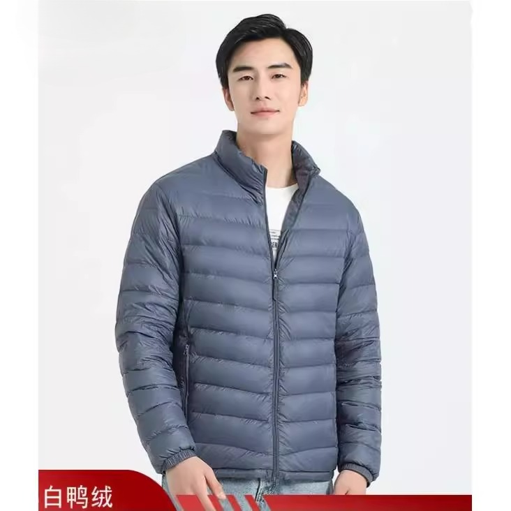 90%白鸭绒羽绒服立领新款有内里时尚轻薄长袖羽绒外套可加印LOGO