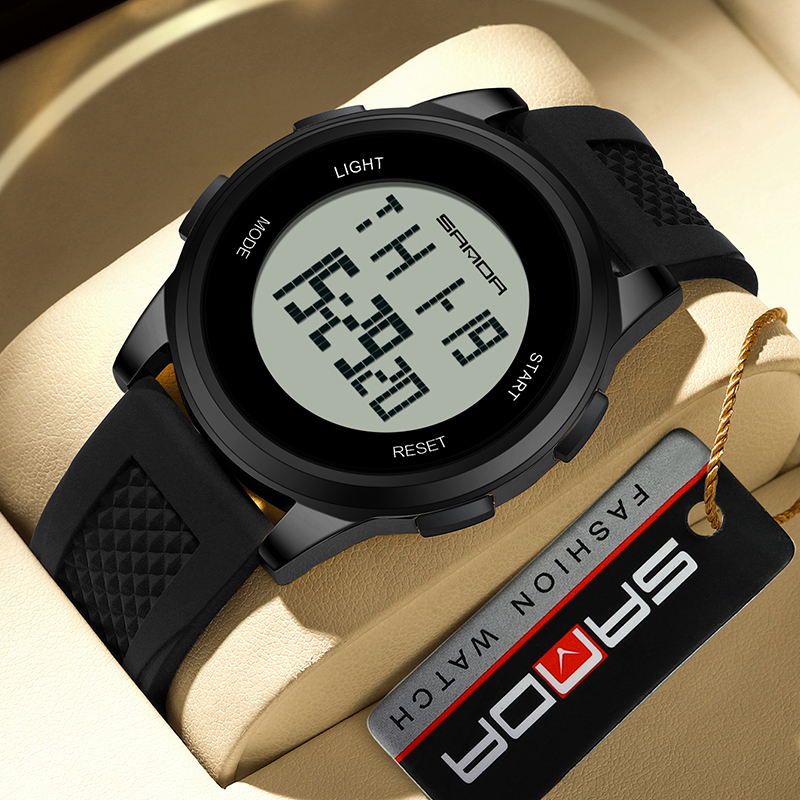 2024新款电子表学生时尚男女腕表潮流时尚运动防水夜光多功能手表