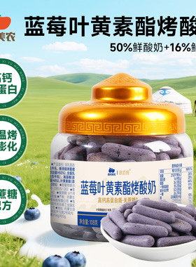 西域美农欧若姆蓝莓叶黄素烤酸奶108g儿童奶制品零食烤酸奶脆片