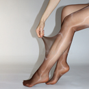 超薄极光无缝裆网纱腰深裆油亮丝袜女性感丝滑巧克力香氛连裤袜夏