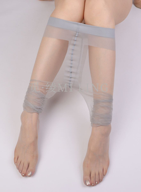 0D超薄灰丝T裆高腰黑丝女性感高透隐形深裆开裆丝袜纯欲连裤袜夏