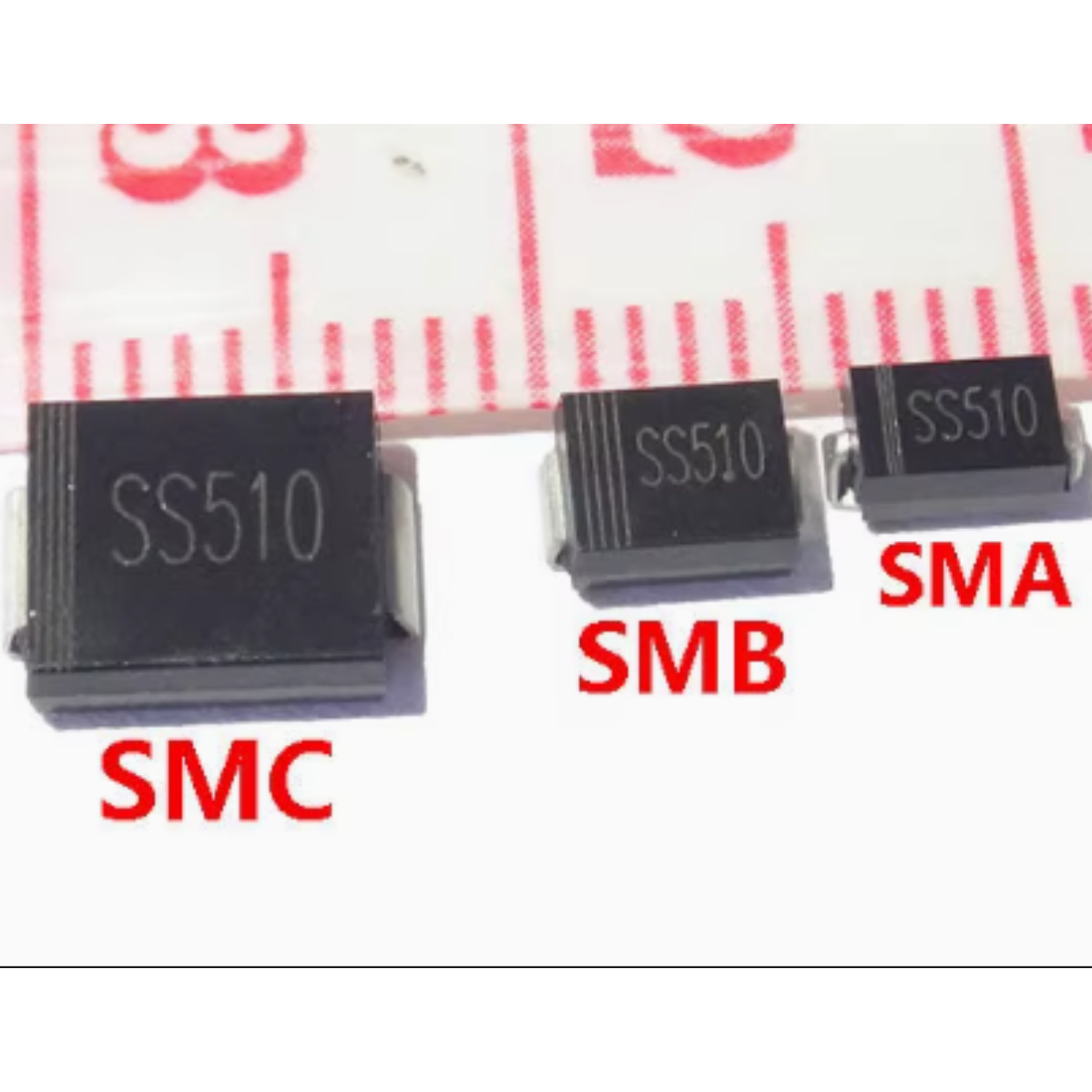 贴片肖特基二极管SMA SS24/34/36/SS38/SS54/SS56/SS510/S3G/S3M