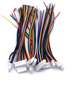 SH1.0mm端子电子连接线 单头双头28awg2P/3P/4P/5P/6P10P10cm20cm