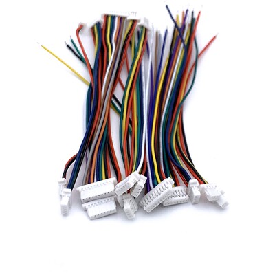 SH1.0mm端子电子连接线 单头双头28awg2P/3P/4P/5P/6P10P10cm20cm