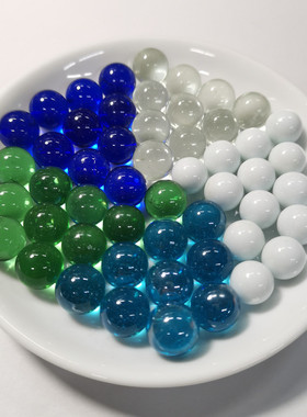 吉启14/16/19/22/25/28mm玻璃珠填充弹珠实验鱼缸装饰弹珠机陶瓷