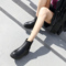 马丁靴夏季薄款靴子女2021年网靴镂空罚站真皮网纱凉靴短烟筒单靴轮播图4