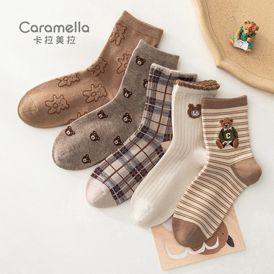 caramella卡拉美拉女中筒袜子