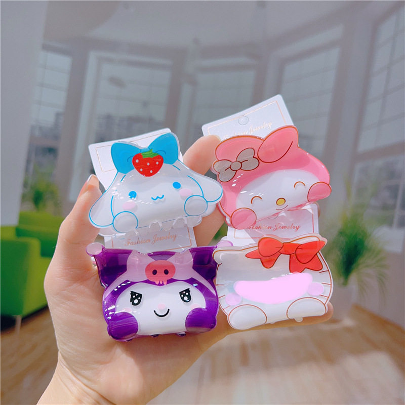 12个黑魔女中号卡通抓夹盘发