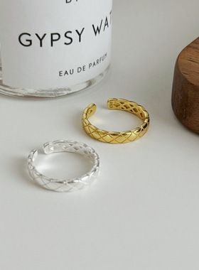 S925纯银小香风玫瑰戒指