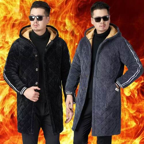 四川省服男罩衣宽松加绒加厚外套