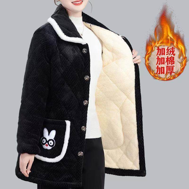 秋冬加绒棉服新款加厚棉袄耐脏罩衣外套保暖洋气家居服小个子棉衣,女装/女士精品,棉衣/棉服,淘宝优惠券,粉丝福利购,淘宝优惠卷
