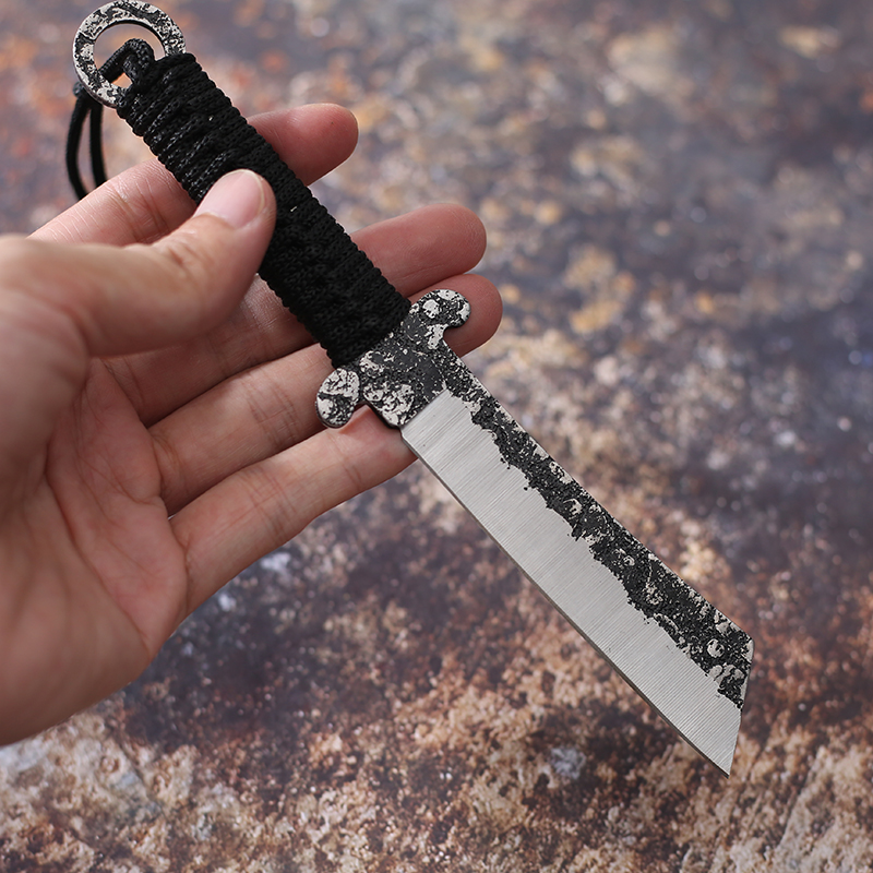 高硬度吃手把肉专用刀具厨房切水果吃羊排牛排餐刀户外蒙古小刀