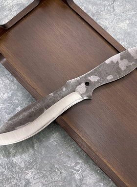 手工锻打高硬度多用刀自己DIY工具钢半成品刀胚小刀不配刀柄