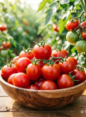 新鲜现摘红圣女果露天红色小番茄小西红柿水果孕妇水果蔬菜整箱