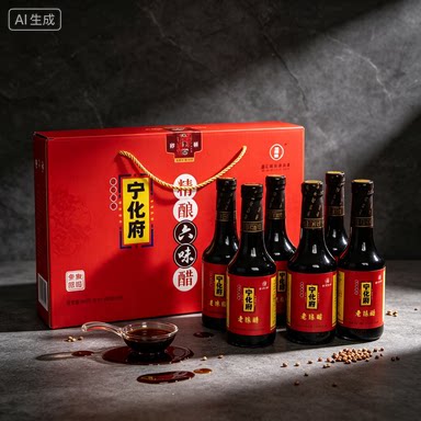 包邮 宁化府益源庆精制六味醋礼盒（230ml*6) 老陈醋 山西特产