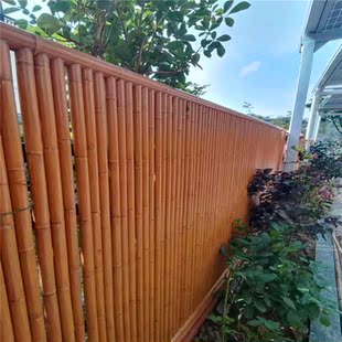 仿竹护栏铝合金篱笆新农村景观庭院仿竹圆管仿真竹节型材竹纹栅栏