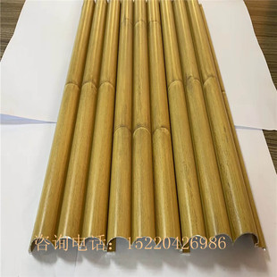 定制民宿艺术竹子样式铝合金属隔断装饰户外仿竹节生态竹篱笆护栏