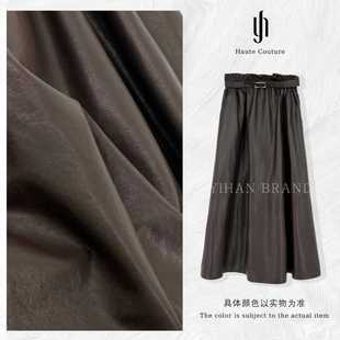 YIHAN 奢品绵羊皮花苞半身裙9396
