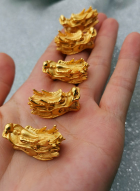 young砂金镀镀黄金3d霸气龙头