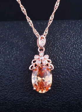 仿真摩根石鸽血红项链女