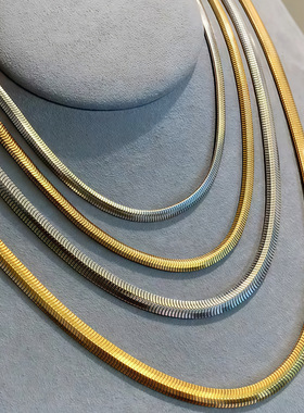 编织男女蛇骨项链厚款柔软