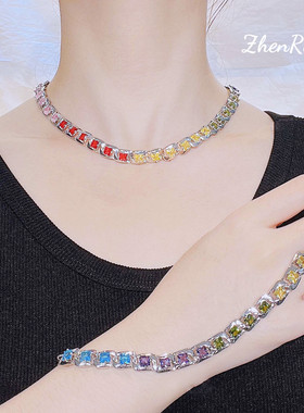 轻奢Gema糖果彩钻颈链女