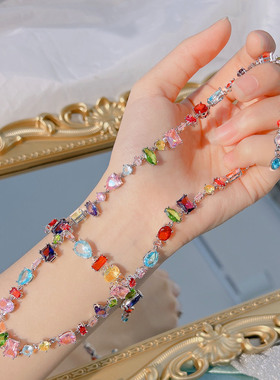 方块糖果水晶手链女ins小众