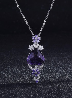 young权杖女王范切工紫水晶吊坠