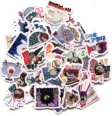 墓场鬼太郎 973 自制手帐手机动漫防水防晒贴纸 40枚